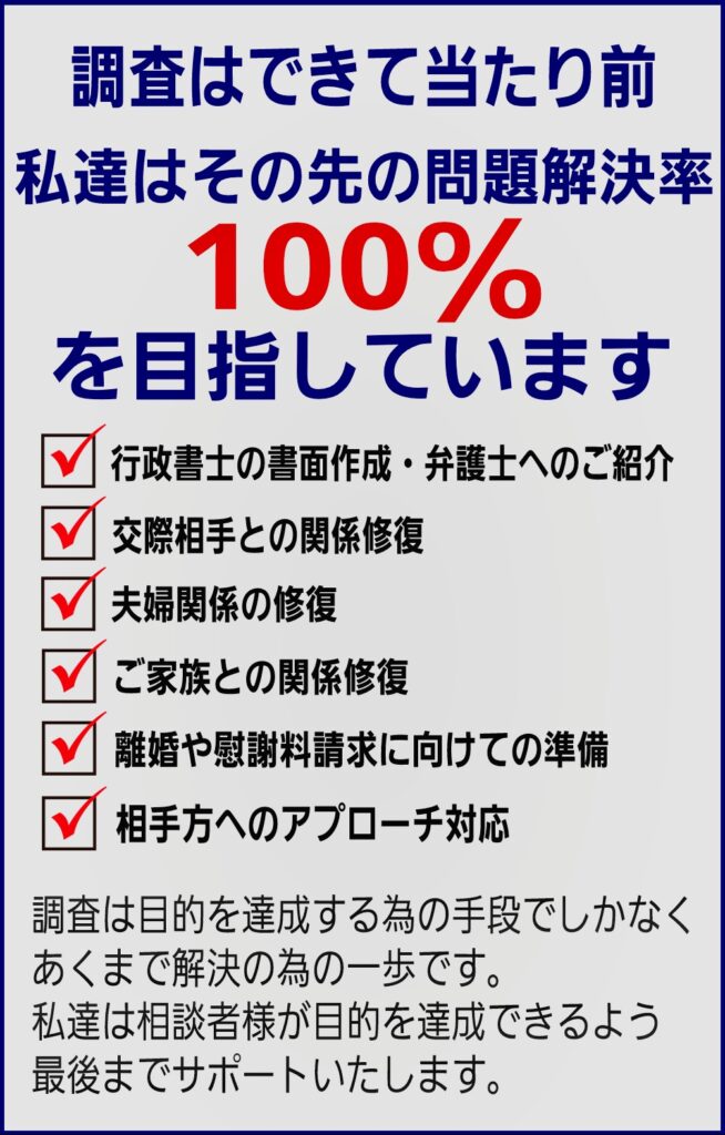 調査後のアフターフォロー