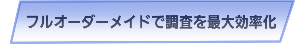フルオーダーメイド調査
