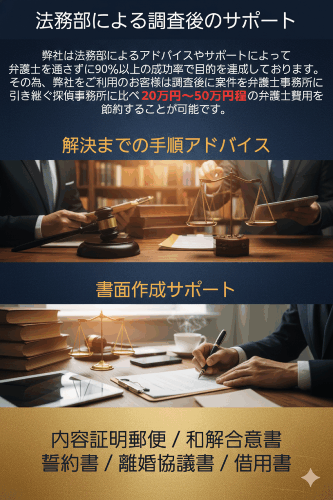 法務部によるアフターサポート