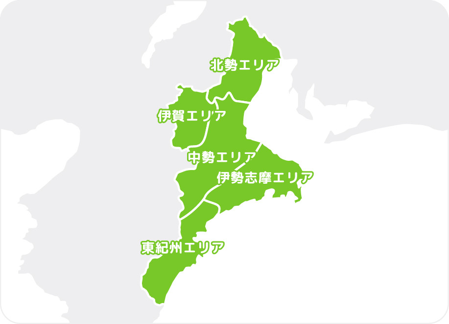 三重県全域エリアイラスト